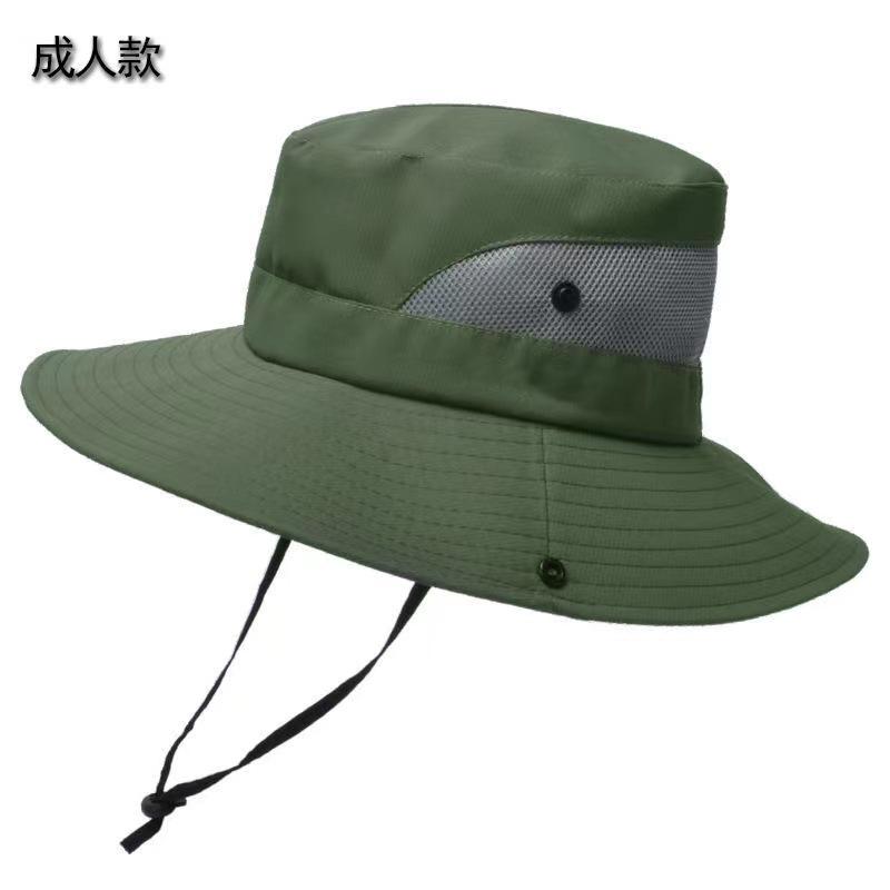 Women Large Brim With Leaking Ponytail Quick Drying Bucket Hats Fishermen Caps Outdoor Casual Cap Women Sunscreen Hat