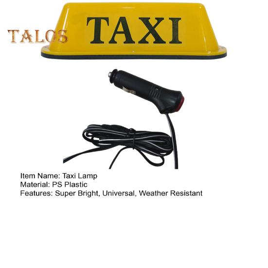 Taxi Top Roof Light Auto Lamp Super Bright Waterproof Weather Resistant Easy Installation Signal Light Taxi LED Lamp