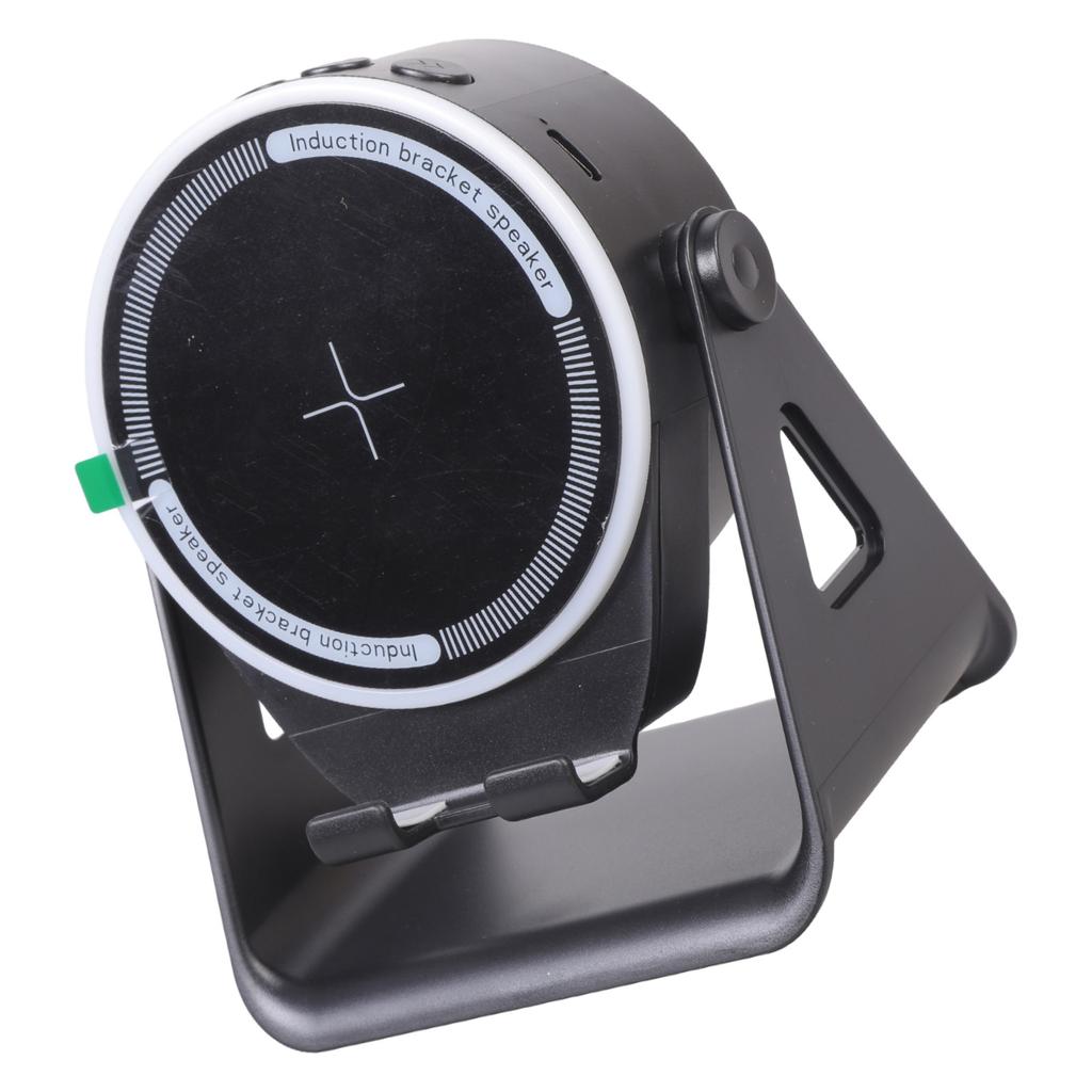 Bluetooth-compatible Speaker Stand with Wireless Induction Speaker Surround Sound Multifunctional Gadget Cellphone Stand