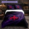 Fiorentina FC Themed Bedding 3Pcs Duvet Cover Set Decorative Bed Linen For Teen Room Home Decoration