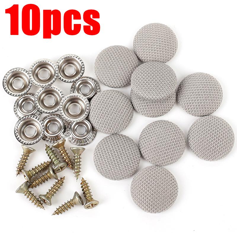 10/20Pcs Car Interior Roof Buckles Headliner Ceiling Cloth Fixing Screw Care Fabric Buckle Rivets Retainer Cap Repair Automotive