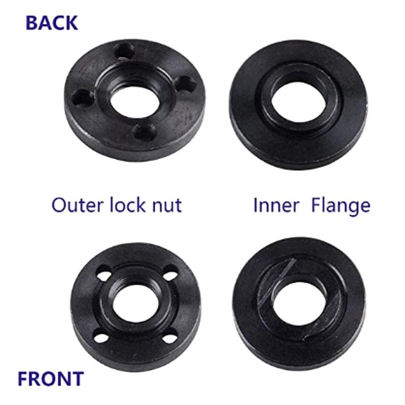 2x/Set 125 Angle Grinder Flange Nuts Practical Circular Saw Blade Cutting Discs 5/8 Electric Angle Grinders Access Tool