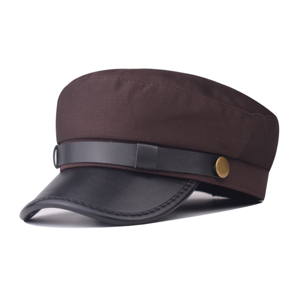 Bavlněný klobouk Plochý klobouk Ležérní střih Osmihranný klobouk Retro baret Podzim Zima