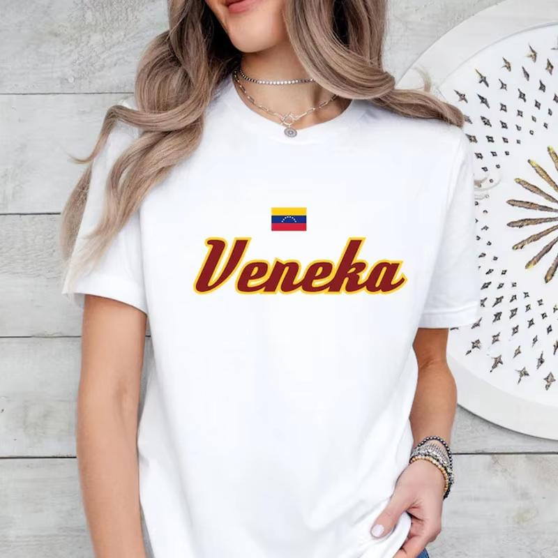 2026 New Venezuela Flag Shirts Latina Heritage Tee Christmas Gift Idea Venezuelans Vintage Streetwear Oneck Soft Shortsleeve