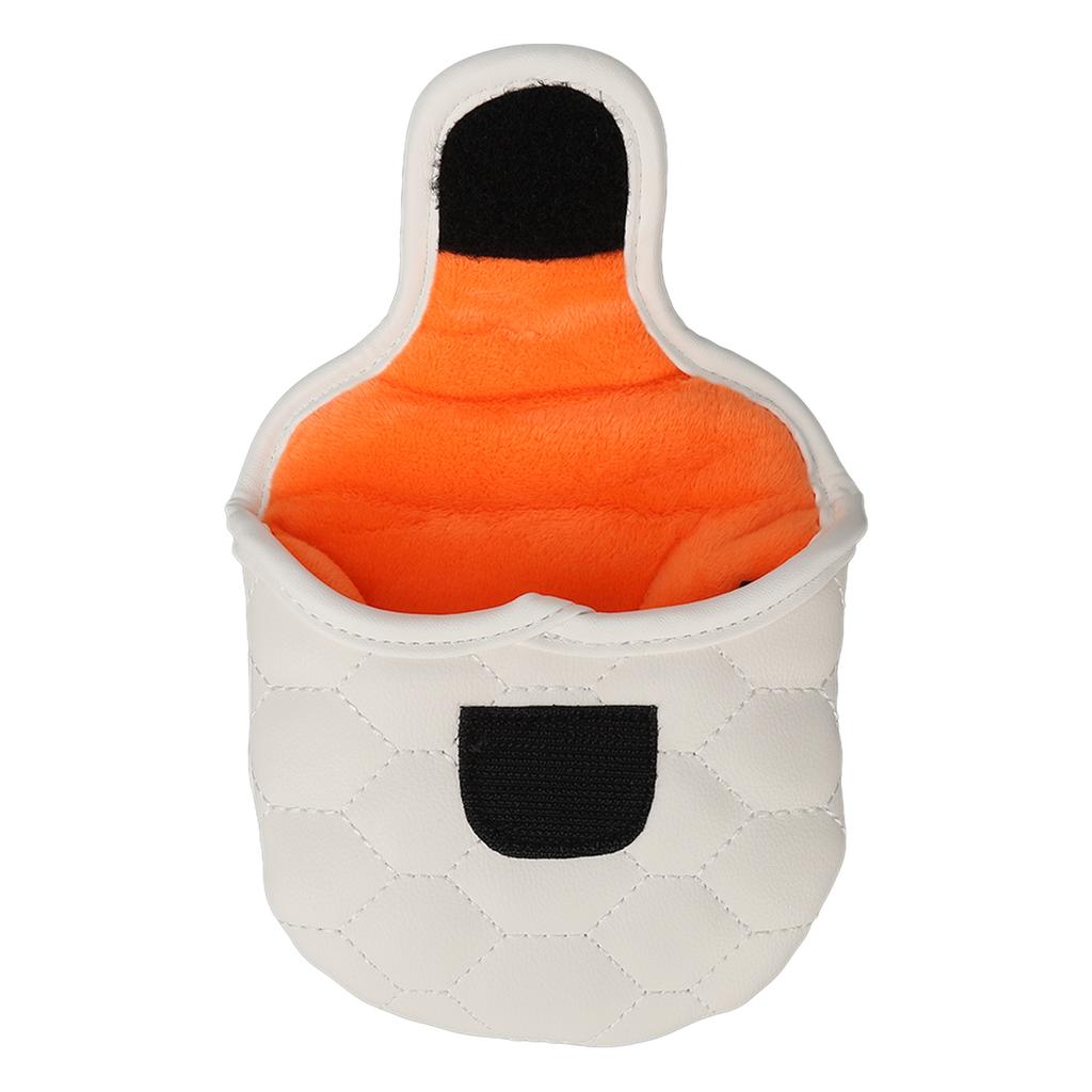 PU Golf Club Head Cover White Golf Head Cover Golf Putter Headcover for Golfer Lovers