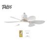 Ventilador de Teto Silencioso com Luz 42/52cm com Lâmpada LED, Soquete E27, 6 Pás, Controle Remoto 3 Cores Reguláveis para Quarto Cozinha Garagem Múltiplos