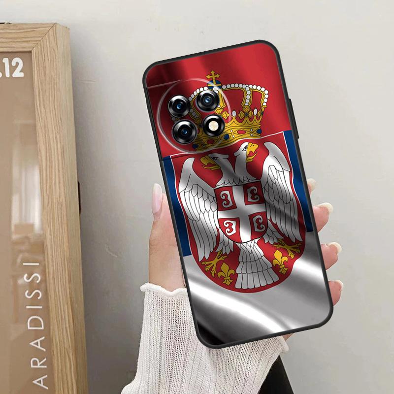 Flag of Serbia Serbian Case For OnePlus Nord CE 4 3 2 Lite 2T N10 N20 N30 OnePlus 12 11 9 10 Pro 8T 10T 12R Cover