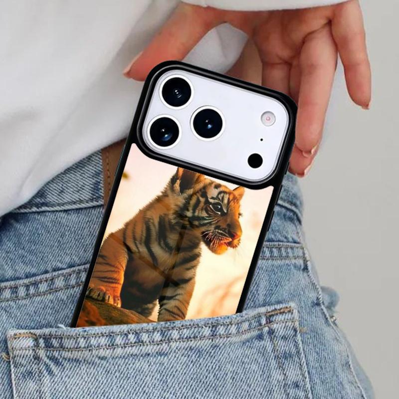 Zoo Animals 1 Tiger Cubs Phone Case for iPhone 17ProMax 12 13 14 15 16e 17 Pro Max Plus Air Cover