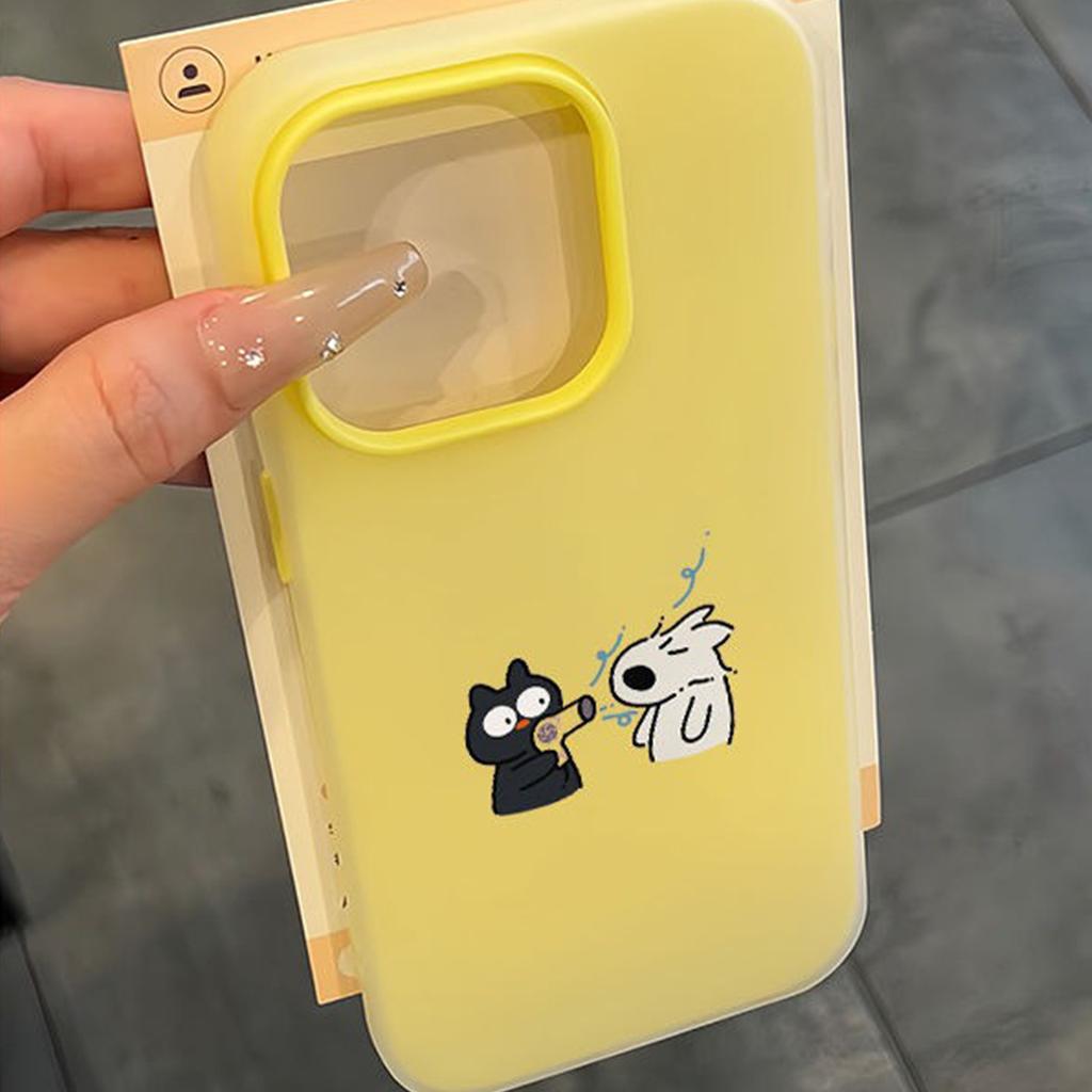 Jelly 2-in-1 for IPhone Protective Case High-end Silicone for Apple Mobile Phone Protective Case Three-piece Set Ins Style