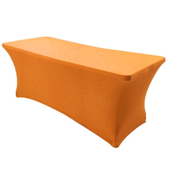 

Table Cover Stretchable Solid Color Polyester Banquet Events Desk Cloth for Wedding 5ft