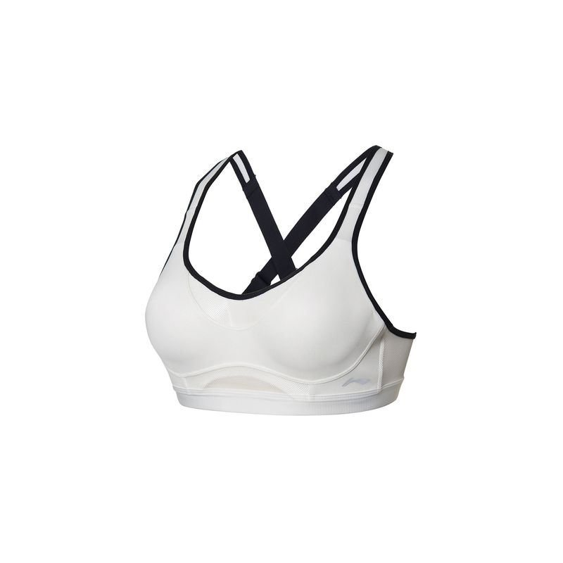 

Спортивный женский весенний эластичный бюстгальтер для йоги Li Ning S Milky White