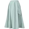 Fila Woven Skirt 2023 Autumn New Simple Loose Sports Outdoor Style Skirt Women Skirts Aqua-Mist A11W337301F-DG
