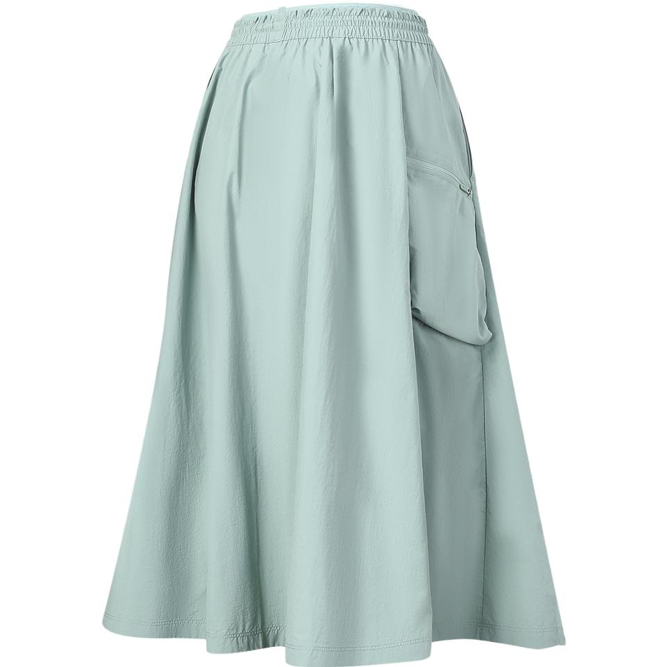 Fila Woven Skirt 2023 Autumn New Simple Loose Sports Outdoor Style Skirt Women Skirts Aqua-Mist A11W337301F-DG