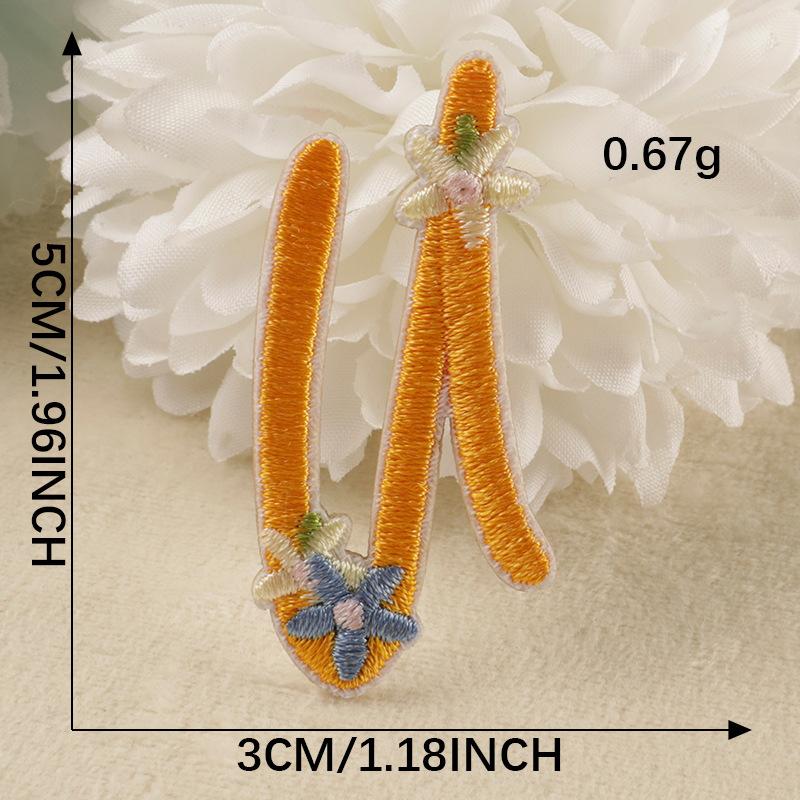 Embroidery Label Embroidery Sticker Clothes And Hats Accessories Original 26 Letters Shoes And Hats Bag Accessories Patch Self-Adhesive Sticker