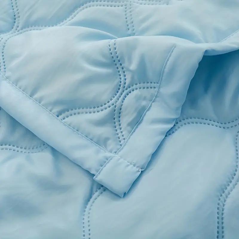 1PC Summer Soft Comforter Cool Air Conditioning Quilt Solid Colors Thin Cold Bedding for Bedroom Office Napping