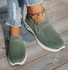 Women Breathable Knit Slip-On Sneakers Lightweight, Comfortable Walking Shoes All-Season Casual Outdoor Activities