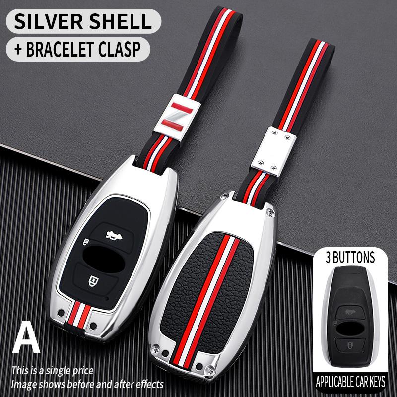Zinc Alloy Car Remote Key Case Cover Shell Fob for Subaru Legacy XV Forester Outback BRZ SIT Interior Keychain  Accessories