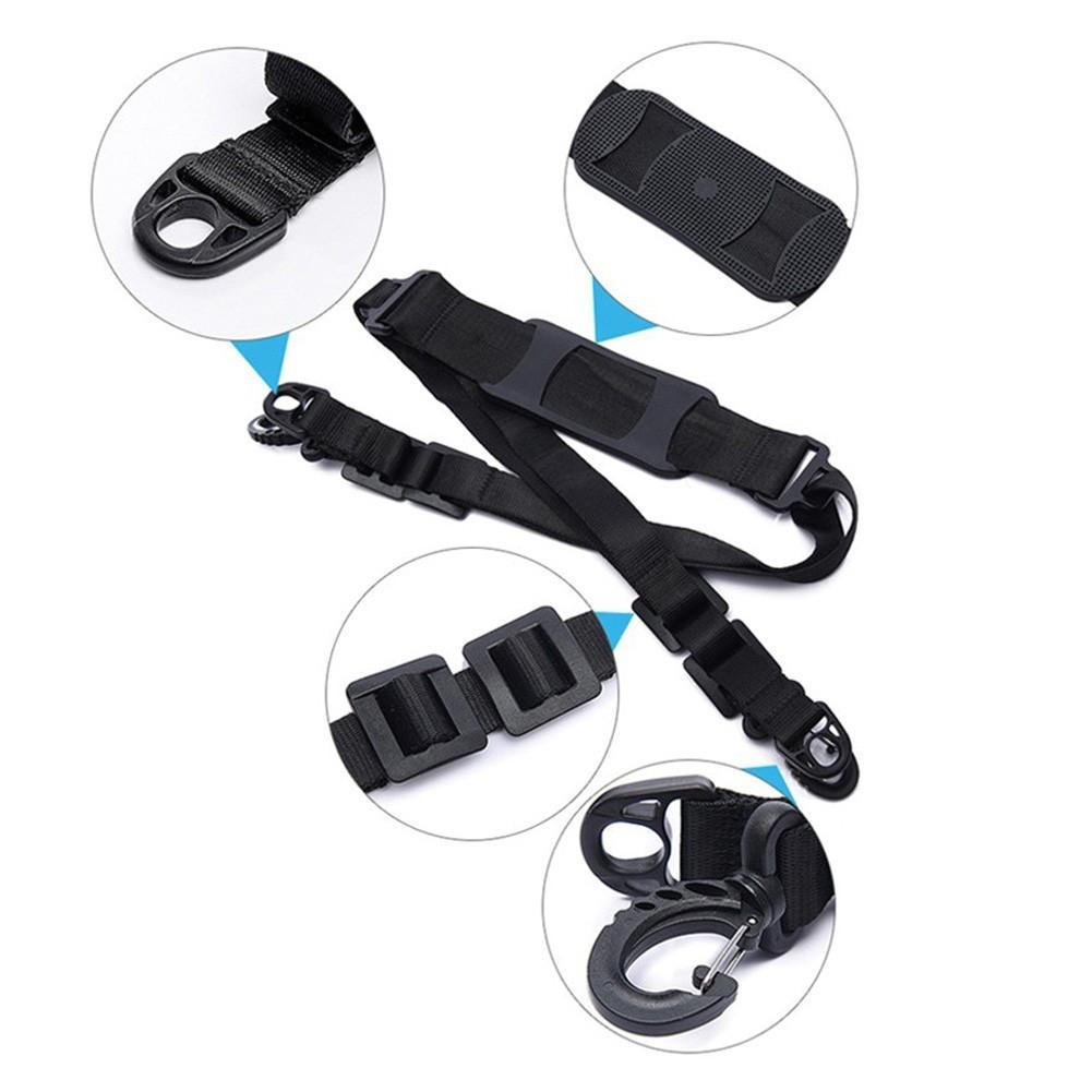 Adjustable Shoulder Strap for Electric Scooters Auto-Tightening Buckle Ergonomic Comfort, Fits M365 Ninebot ES1/3/4 Lightweight Durable Nylon