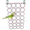 Rede de escalada de pássaros, papagaio, brinquedos de balanço com ganchos, suprimentos para pássaros, cacatuas, periquitos, pombinhos