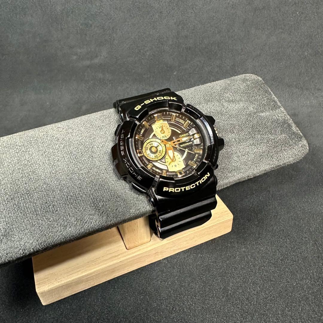 Used G-SHOCK GAC-100BR black gold battery dead
