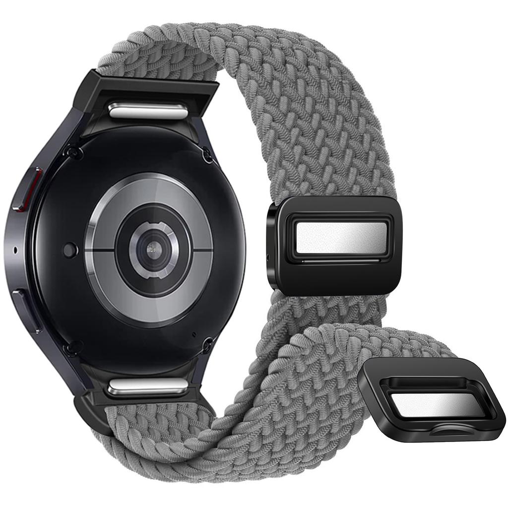 No Gaps Braided Band For Samsung Galaxy Watch 7 6 5 4 Classic 47mm 44mm 40mm/5 Pro Magnetic Bracelet Correa Galaxy Watch6 Strap