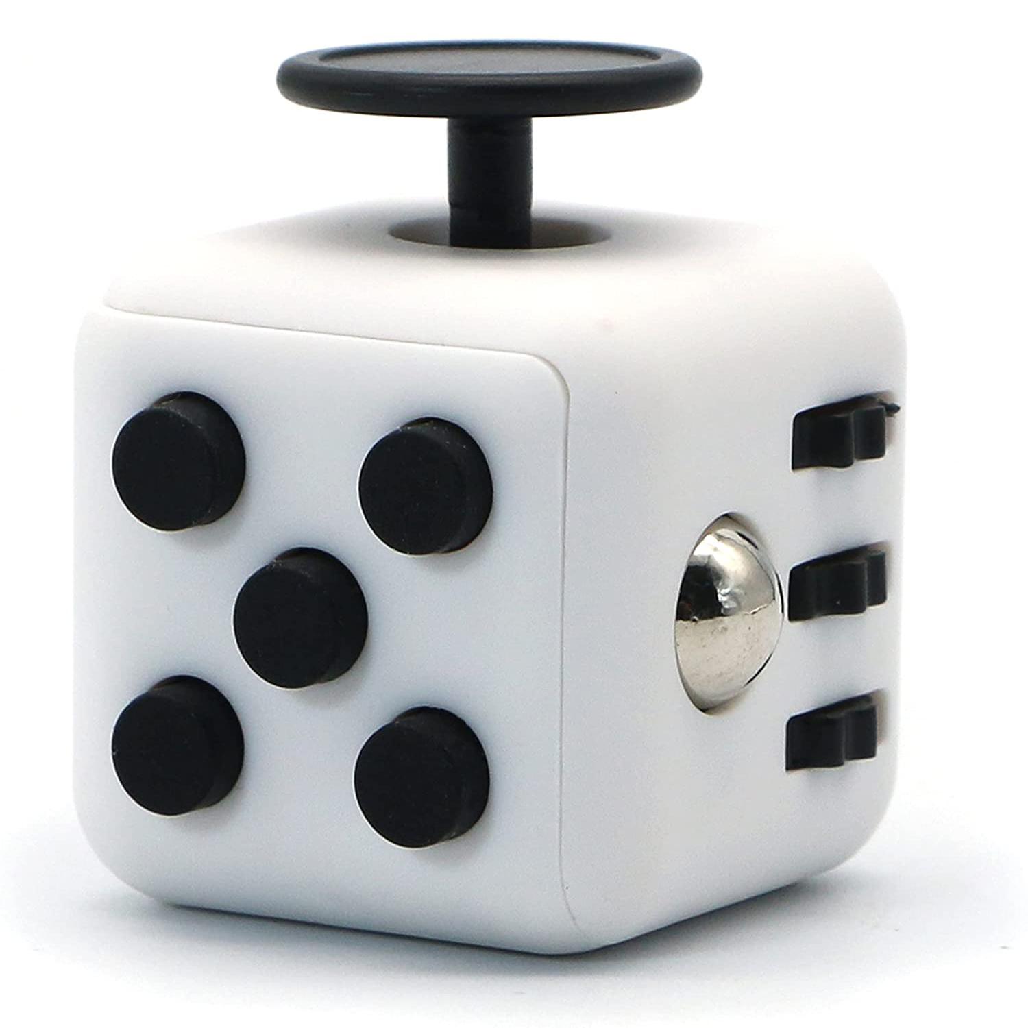 

Игрушка Fidget Cube, снимающая стресс, тревогу и давление, отлично подходит для взрослых и детей [идея подарка] [расслабляющая игрушка] [средство для снятия стресса] [мягкий материал] 4.2x4.2x4.2cm чёрный/белый
