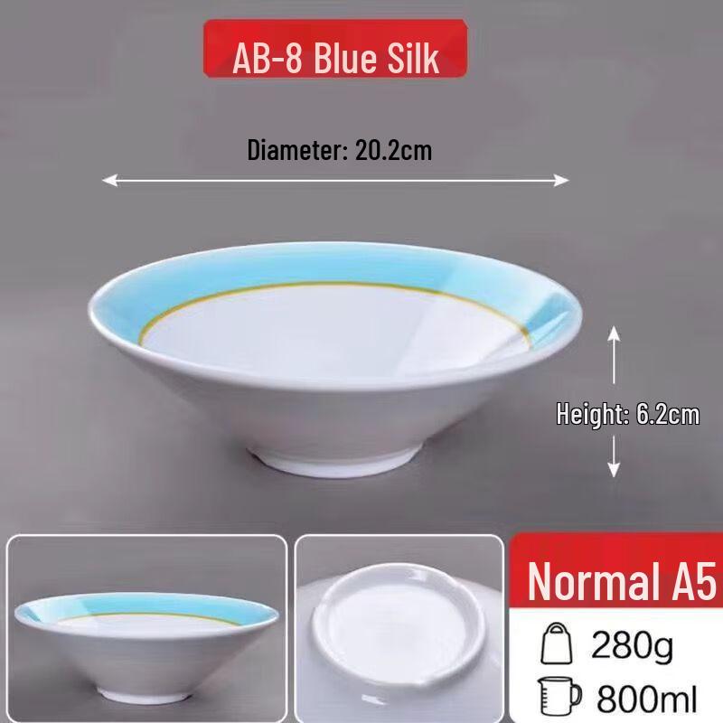 Jijun Melamine Wide-Mouth Ramen & Soup Bowl 8 inch