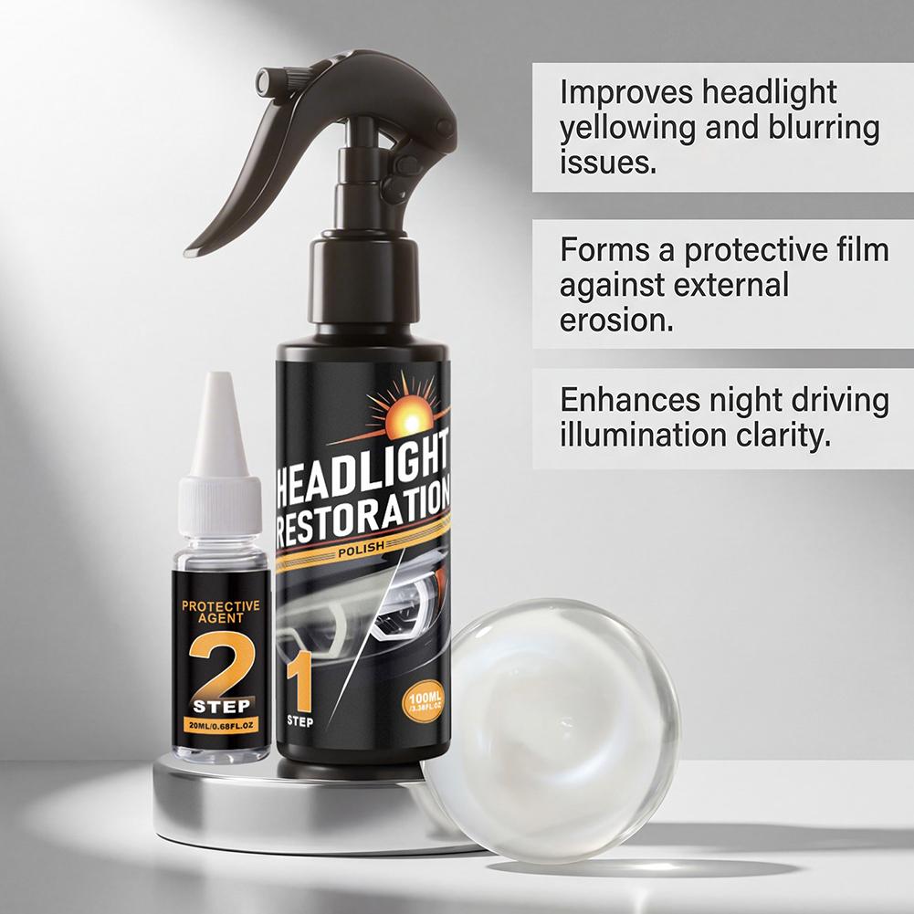 1set Car headlight care kit  Auto Nano Ceramic Coating Polishing Spraying Wax High Protection Car Paint Scratch Repair