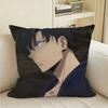 Solo Anime JJinWooS Sungs Square Sofa Pillow Cover Solid Color Living Room Home Decor Cushion Case