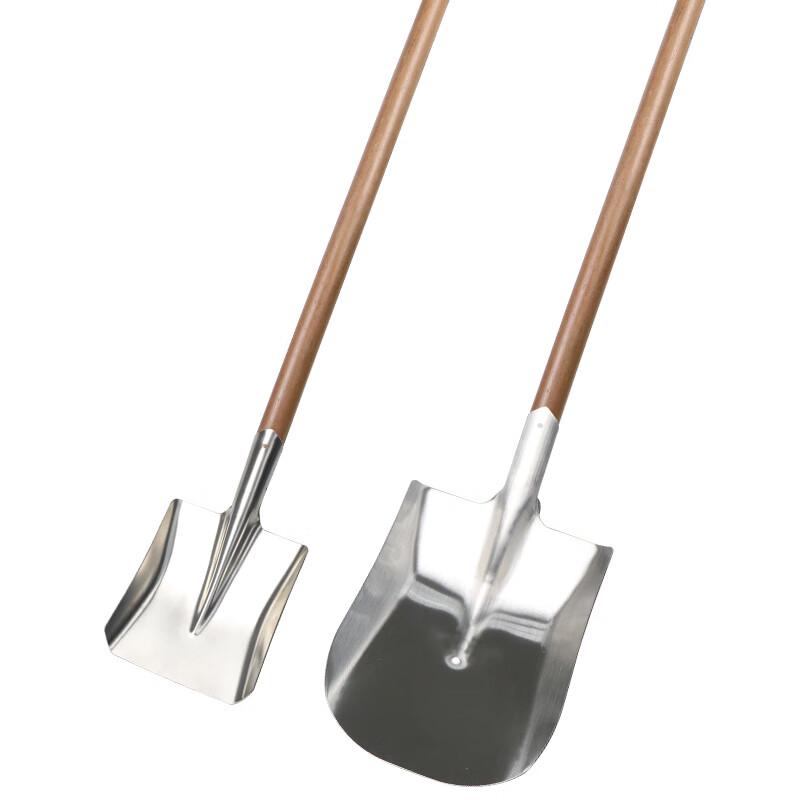 NaiDuo 316 Stainless Steel Shovel with Wood Handle