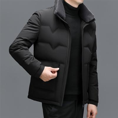 Down Jacket Men's Short Men's Thickened Winter Warm Jacket Thickened Winter Trend