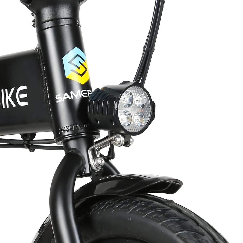 SAMEBIKE YINYU14 Folding E-Bike for Adults 350W Motor 36V7.8AH Battery14 Inch Tires All-Terrain E-Bicycle Portable Foldable Ebike for Commuting