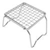 Campfire Grill Rack Stainless Steel Folding Adjustable Gear Portable Mini Stove BBQ Grill Rack for Camping Picnic
