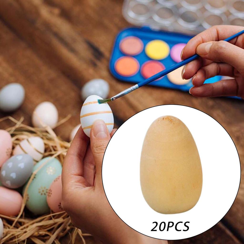 5 Pieces Portable Wood Eggs Hand Painted Facial Educational Toy Travel Games Practical Simulation