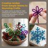 100Pcs Glitter Sparkle Craft Pipe Cleaners Multicolored Fuzzy Sticks Pipe Cleaners Bulk  DIY Crafts