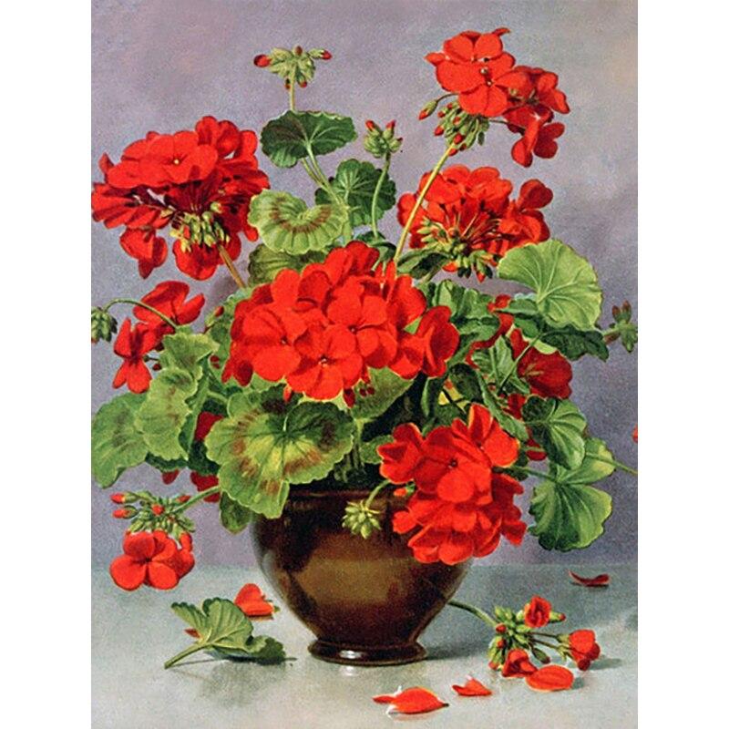 

DIY полный круглый 5D алмазная живопись Пейзаж Цветочный Алмазная вышивка Мозаика вышивка крестиком цветок мака домашний декор подарок Full Round 20x25CM