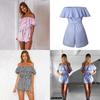 Striped Summer Women Casual Playsuit Stylish Ladies Jumpsuit For Beach Days