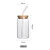 Creative Transparent Bubble Tea Cup Clear Durable Gift Romantic Glass Water Coke Coffee for