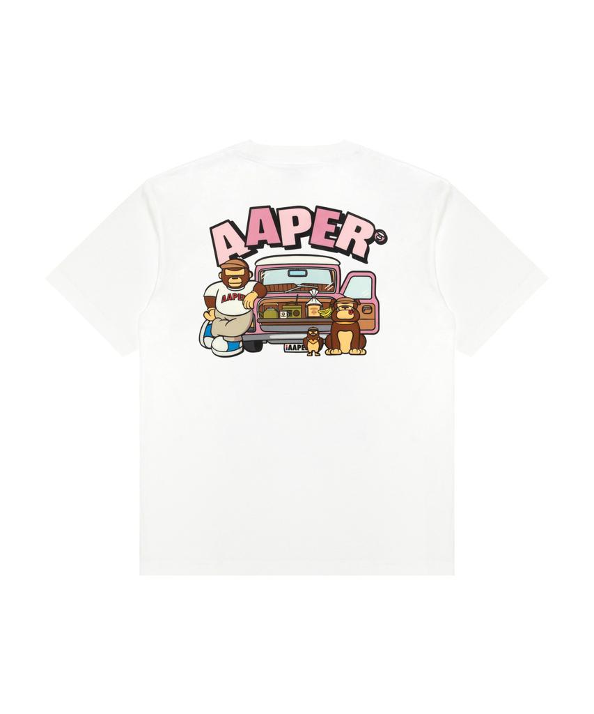 Eipeu Aaper Graphic T-Shirt White / Aaptem1827Xxqwhx