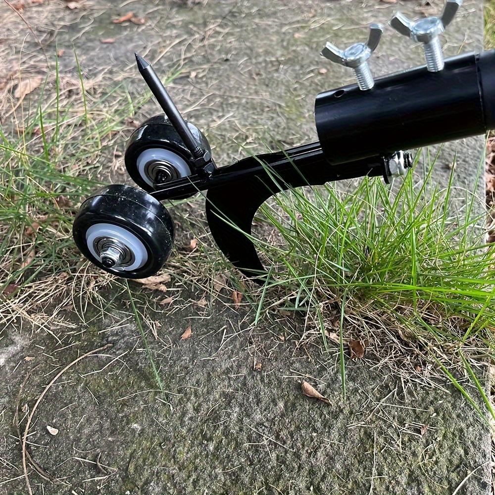 1Pc Multi-Functional Heavy-Duty Metal Garden Weed Killer Roller - No-Bend Staircase Weed Remover, Crevice Weeding Tool