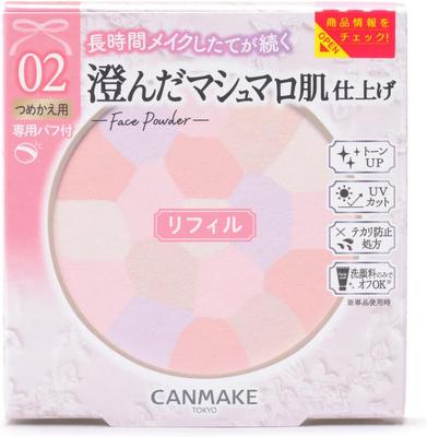 Canmake Marshmallow Finish Powder  Abloom  Refill 02 Sakura Tulle Face Powder Refill Clear 4 Grams  X 1  Sakura Tulle