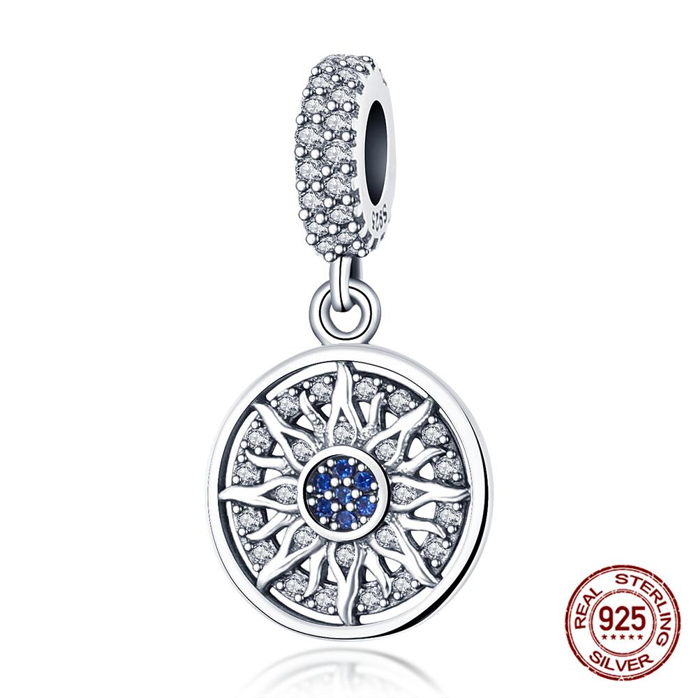 Original 100% Copper Blue Zircon Devil Eye Series Charms Fitoriginal Bracelet Diy Jewelry Making Women Gift