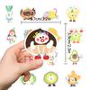 50 Hand-Painted Fruit & Vegetable Emoji Stickers - Cute Cartoon Decorations for Notebooks & Planners