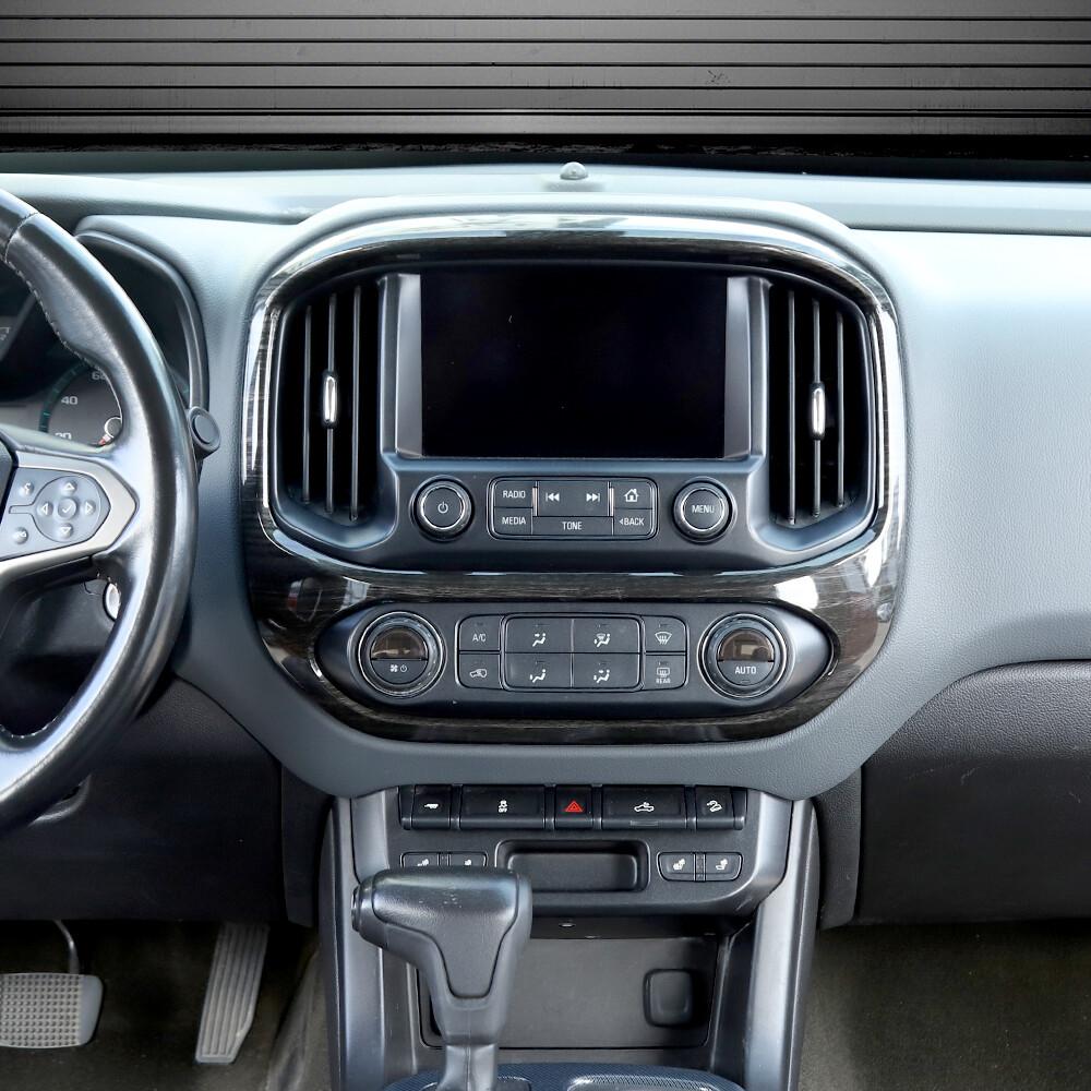 Black Wood Center Console Navigation GPS Screen Trim for Chevy Colorado 2014+ US