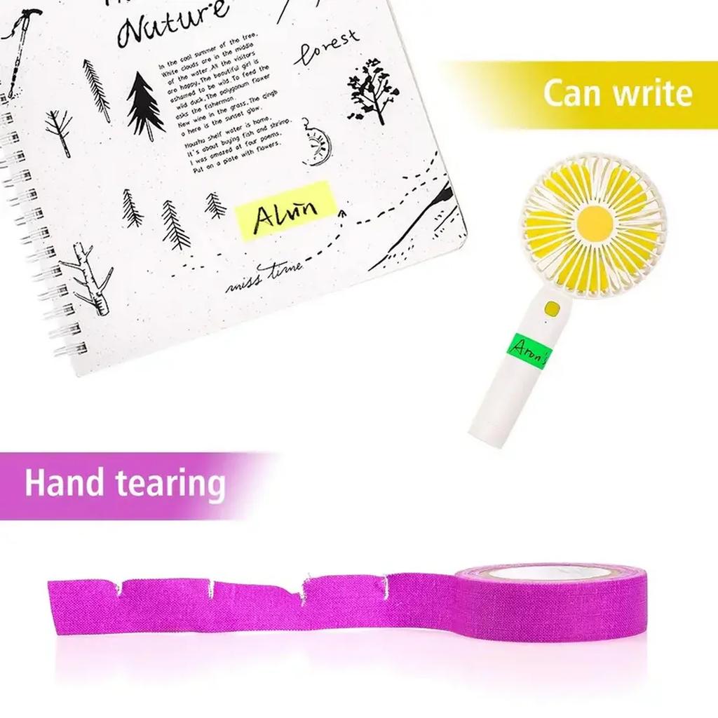 5/10pcs Fluorescent Neon Adhesive Tapes 5 Colors UV Black Light Sensitive for Party Halloween Decoration 5m X 12.7mm