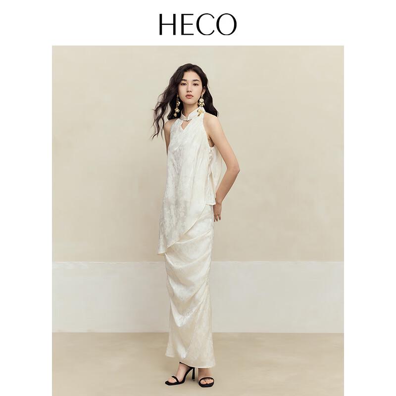 HECO Women s New Chinese Style Jacquard Halter Vest L