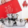 Happy Chef Auspicious Stainless Steel Mixing Bowl Gift Set