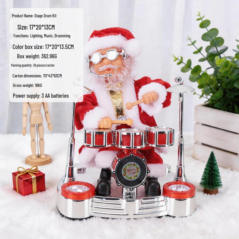 Electric Climbing Ladder Santa Claus Toy for Kids' Christmas Decoration