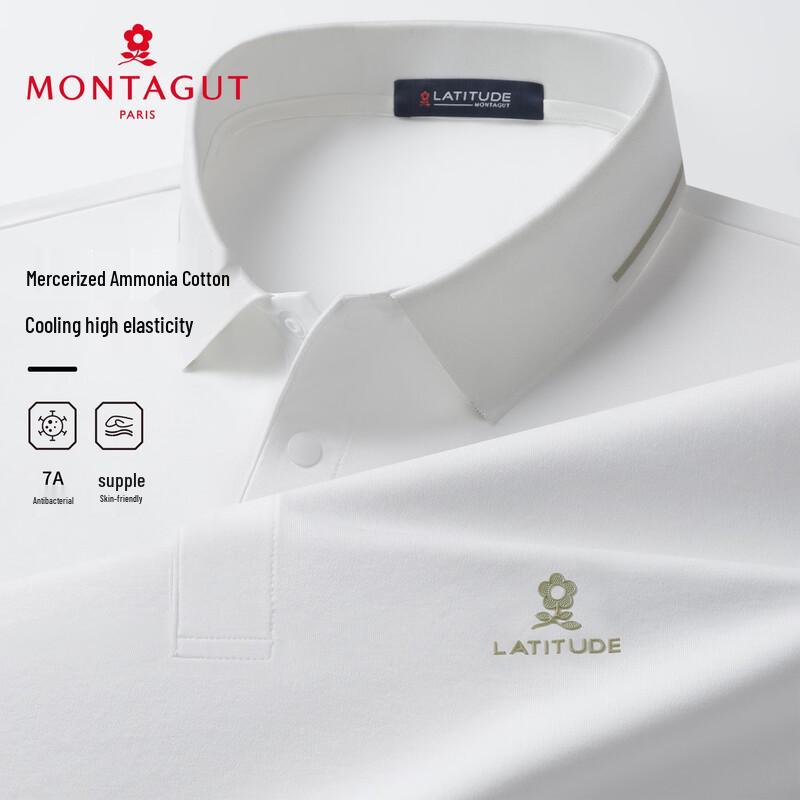 

MONTAGUT Men s Mercerized Cotton Polo Shirt 50