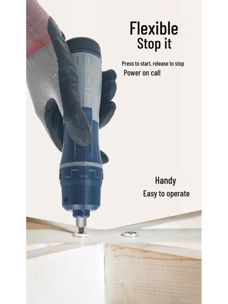 Conjunto de Chave de Fenda Elétrica Portátil 6V com Cabo Reto